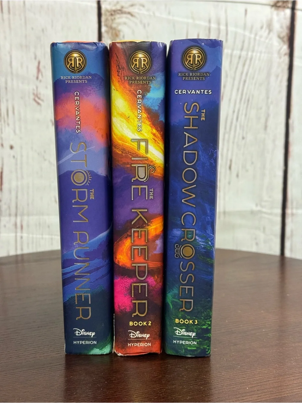 Disney Rick Riordan JC Cervantes Trilogy Storm Runner Shadow Crosser Fire Keeper